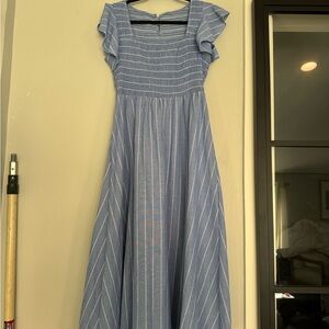 Classic Blue and White Striped Garment